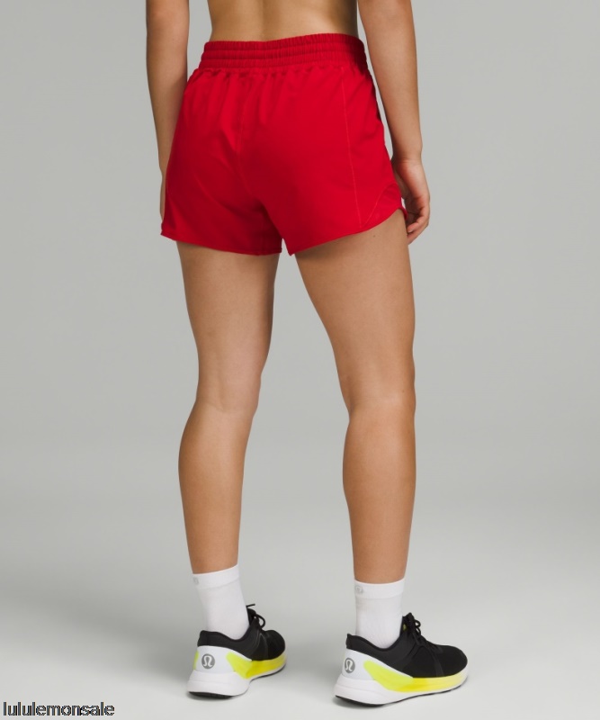 Lululemon Damen DELULU267 | Hotty Hot High-rise Lined Short 4 Dark Red